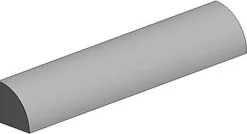 Evergreen 248Viertelrundstange, 1,5 x 350 mm (4)