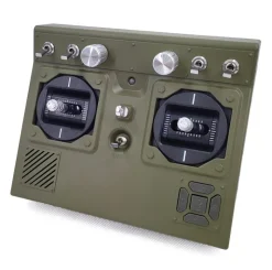 EXHOBBY EXAC01083GB2M5A1 Stuart RC Panzer 1:16, grün mit Rauch, Laufanhebung, 360-Grad-Turmdrehung, KEIN Schießen