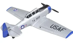 EZ-Wings EZ-037Mini AT-6 Texan 450mm, 2.4GHz RTF, silber inkl. 2x LiPo 3.7V 400mAh & USB Ladegerät