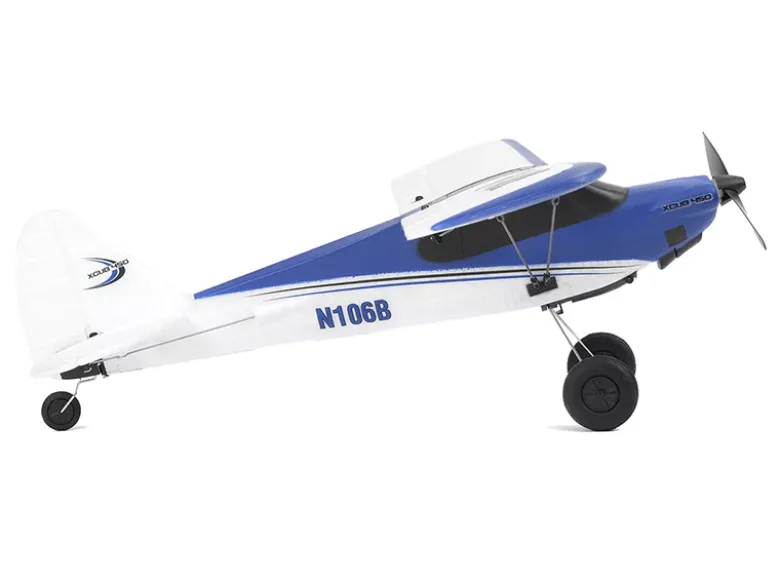EZ-Wings EZ-020Mini Cub 450mm, 2.4GHz RTF, blau inkl. 2x LiPo 3.7V 400mAh & USB Ladegerät