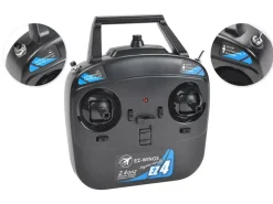 EZ-Wings EZ-028Mini P-51 Mustang 450mm, 2.4GHz RTF inkl. 2x LiPo 3.7V 400mAh & USB Ladegerät