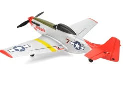 EZ-Wings EZ-028Mini P-51 Mustang 450mm, 2.4GHz RTF inkl. 2x LiPo 3.7V 400mAh & USB Ladegerät