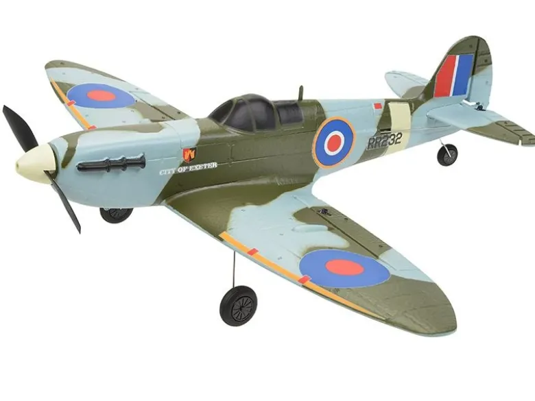 EZ-Wings EZ-026Mini Spitfire MK II 450mm, 2.4GHz RTF inkl. 2x LiPo 3.7V 400mAh & USB Ladegerät
