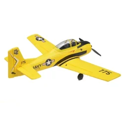 EZ-Wings EZ-038North American T-28 Trojan 450mm, 2.4GHz RTF - gelb inkl. 2x LiPo 3.7V 400mAh & USB Ladegerät