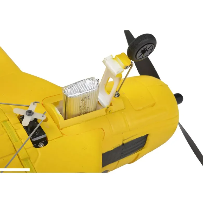 EZ-Wings EZ-038North American T-28 Trojan 450mm, 2.4GHz RTF - gelb inkl. 2x LiPo 3.7V 400mAh & USB Ladegerät