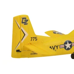 EZ-Wings EZ-038North American T-28 Trojan 450mm, 2.4GHz RTF - gelb inkl. 2x LiPo 3.7V 400mAh & USB Ladegerät