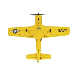 EZ-Wings EZ-038North American T-28 Trojan 450mm, 2.4GHz RTF - gelb inkl. 2x LiPo 3.7V 400mAh & USB Ladegerät