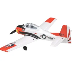 EZ-Wings EZ-039North American T-28 Trojan 450mm, 2.4GHz RTF - weiß/rot inkl. 2x LiPo 3.7V 400mAh & USB Ladegerät