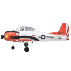 EZ-Wings EZ-039North American T-28 Trojan 450mm, 2.4GHz RTF - weiß/rot inkl. 2x LiPo 3.7V 400mAh & USB Ladegerät