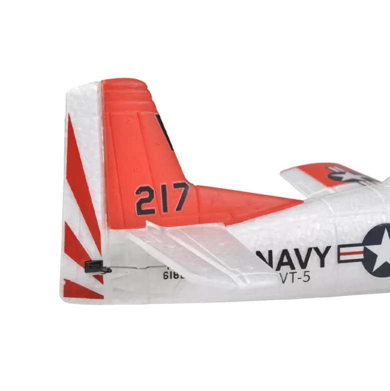 EZ-Wings EZ-039North American T-28 Trojan 450mm, 2.4GHz RTF - weiß/rot inkl. 2x LiPo 3.7V 400mAh & USB Ladegerät