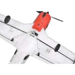 EZ-Wings EZ-039North American T-28 Trojan 450mm, 2.4GHz RTF - weiß/rot inkl. 2x LiPo 3.7V 400mAh & USB Ladegerät