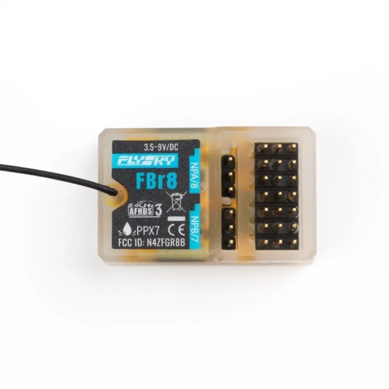 Flysky FS105FBr8 8 Kanal Boot Empfänger, lange Antenne AFHDS3