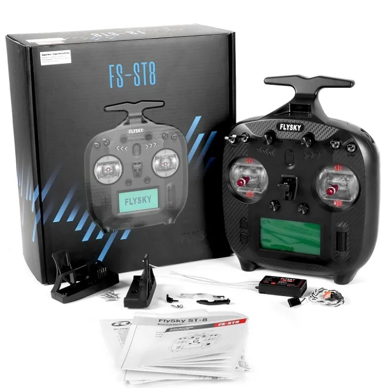 Flysky FS006FS-ST8 Upgrade 8-Kanal Sender mit Empfänger EU-Version mit deutscher Schnellanleitung