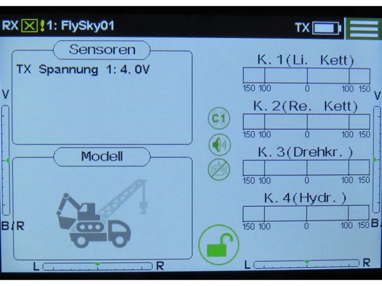 Flysky 4100618-Kanal Paladin PL18 EV 4D Standardversion DE