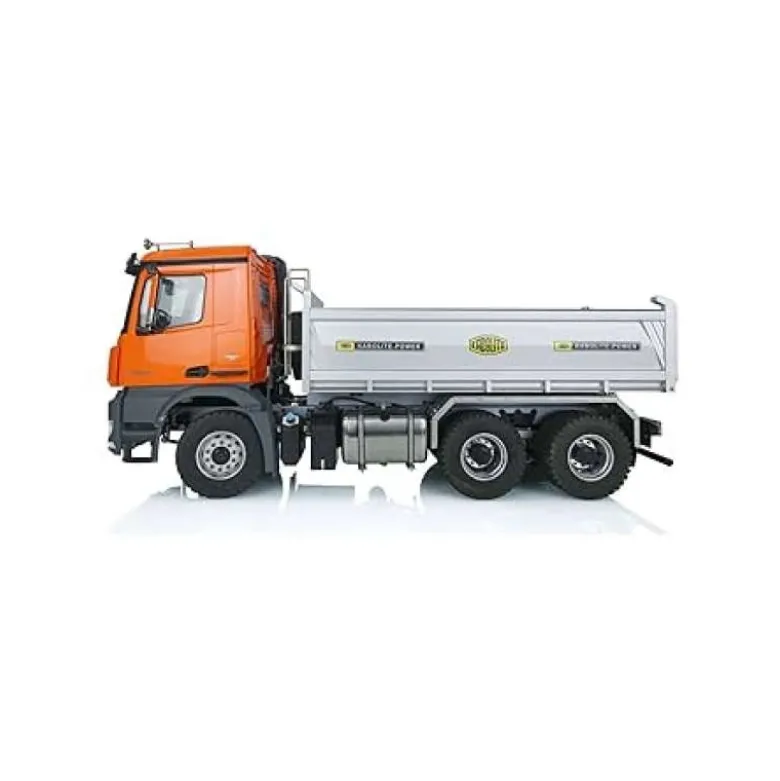 Fm-electrics FM_EMBA6x6K-orMercedes-Benz Arocs 6x6 Kipper LKW 1:14 RTR Metall, elektro orange