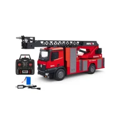 Fm-electrics FM1561Feuerwehrauto mit Drehleiter + Wasserspritzfunktion 1:18 RTR