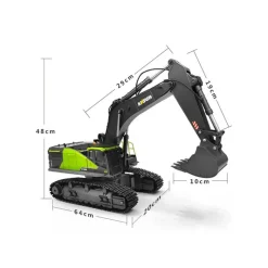 Fm-electrics FM1593Kettenbagger 1:14 RTR grün mit hochwertiger Technik