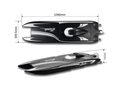 Fm-electrics 1133L-C-S2Zonda Pro 2x6S Brushless Powerboat Katamaran 1040mm ARF