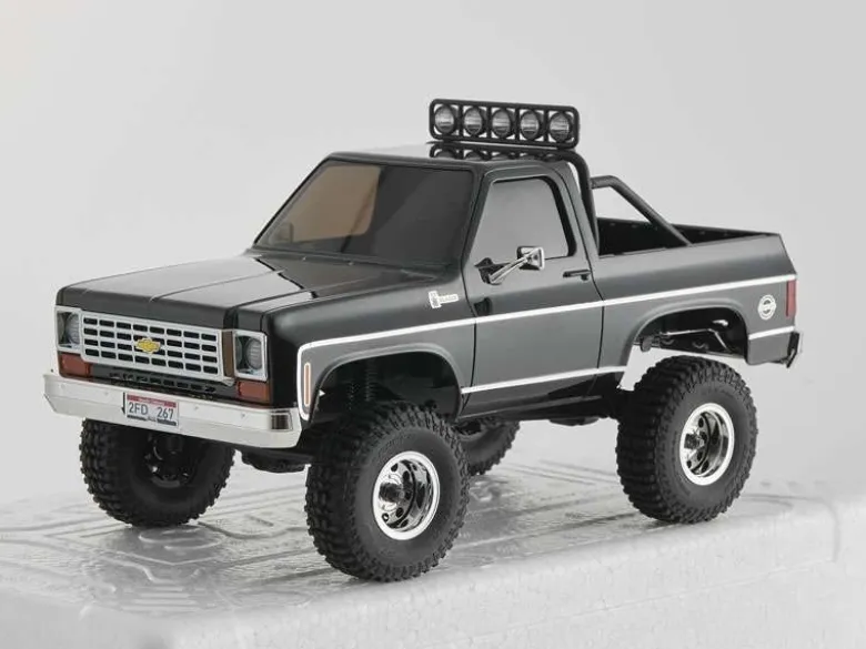 FMS FMS12403RTRBKChevrolet K5 Blazer 4WD Crawler 1:24, 2.4GHz RTR, schwarz