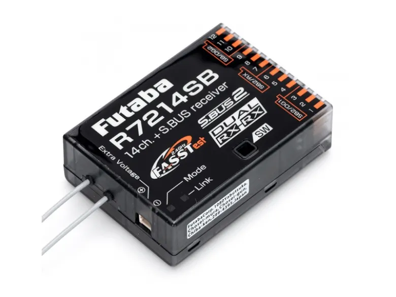 Futaba FP05003226-3T26SZ 26-Kanal FASSTest Fernsteuerung mit Empfänger R7214SB inkl. LiPo Senderakku