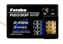 Futaba 01000500R203GF Empfänger 2,4 GHz S-FHSS 3-Kanal