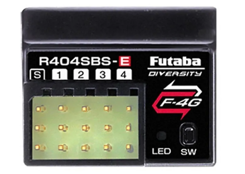 Futaba 01000690R404SBS-E 4/10-Kanal Empfänger 4 PWM / 10 S.BUS 2,4GHz F-4G Modulation - nur in Verbindung mit T10PX / T6PV