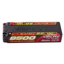 Gens ace GEA85002S14D5Redline Lipo HV 2.0 Series 8500mAh 7.6V 140C 2S1P Hardcase