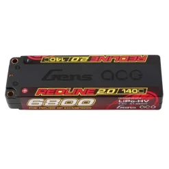 Gens ace GEA68002S14D5Redline 2.0 Series HV LiPo 6800mAh 2S1P 7.6V 140C HardCase