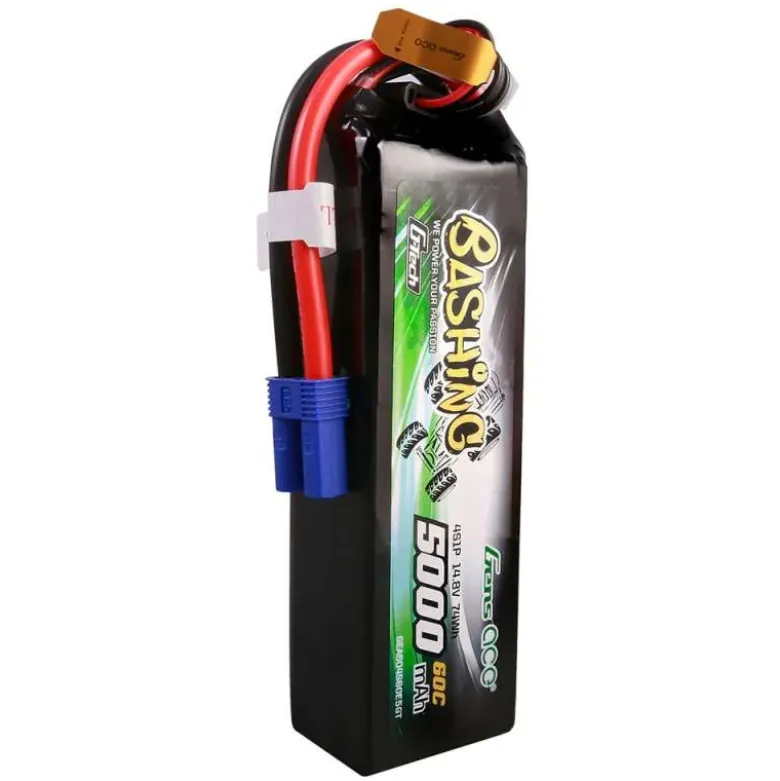 Gens ace GEA504S60E5GTBashing LiPo Akku 5000mAh 14.8V 4S1P 60C, EC5 Stecker G-Tech für 1:8 Fahrzeuge
