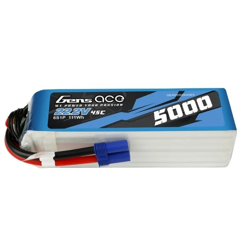 Gens ace GEA6S500045E5Lipo Akku 5000mAh 22.2V 45C 6S1P mit EC5 Stecker