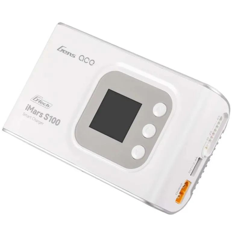 Gens ace GEAS100-EWiMars S100 G-Tech AC Balance RC Akkuladegerät, Weiß AC-100-240V