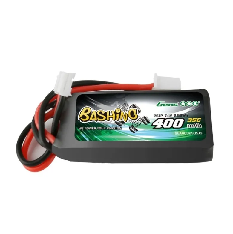 Gens ace GEA4002S35JSBashing LiPo Akku 2S1P 7,4V 400mAh 35C JST-PHR für Axial SCX24