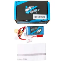 Gens ace GEA3002S45JSTLiPo-Akku 300 mAh 7,4 V 45 C 2S1P mit JST-SYP-Stecker