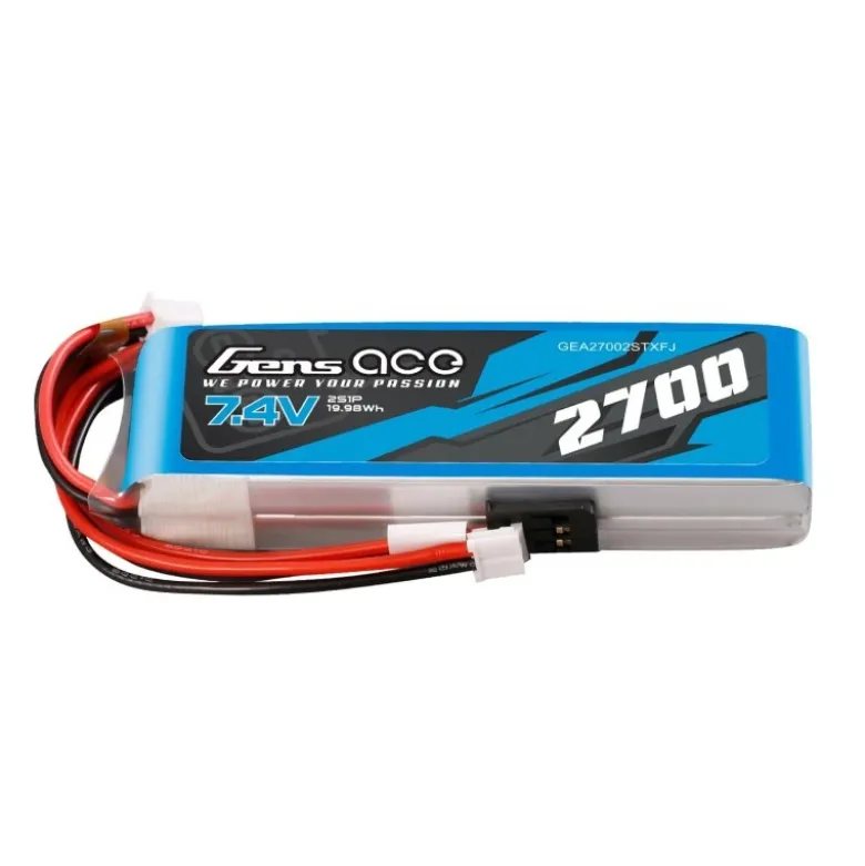 Gens ace GEA27002STXFJLipo Senderakku 2700mAh 7,4V 2S 1C Mit Futaba+JST-EHR MT4 M12 T6J T18FG 12FG