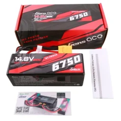 Gens ace GEA67504S60XGTLiPo Akku 6750mAh 14.8V 60C 4S1P, HardCase, XT90 Plug passend für Fahrzeuge 1:8
