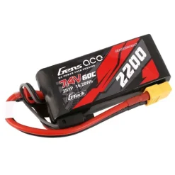 Gens ace GEA222S60X6GTLiPo Akku 2200mAh 7.4V 60C Traxxas 1:16 XT60 passend für Traxxas 1:16 1:18 VXL Latrax
