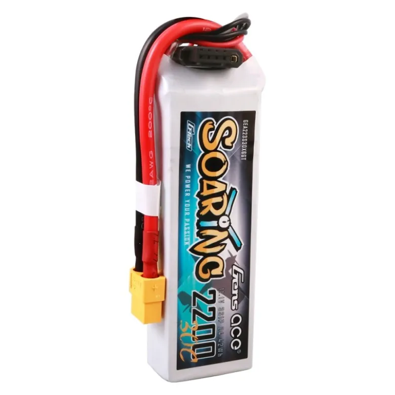 Gens ace GEA223S30X6GTSoaring LiPo Akku 2200mAh 11.1V 30C XT60-Stecker - G-Tech