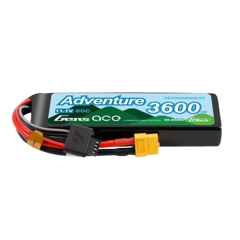 Gens ace GEA363S60X6LGTAdventure G-Tech LiPo-Akku HV 3600mAh 3S 60C, XT60