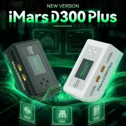 Gens ace GEA300WPLUS-EBG-tech iMars D300 Plus Smart Ladegerät Dual-Channel, schwarz