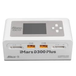 Gens ace GEA300WPLUS-EWG-tech iMars D300 Plus Smart Ladegerät Dual-Channel, weiß