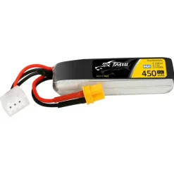 Gens ace TAA4502S95X3LTattu LiPo-Akku HV 2S 450mAh 95C 7,6V Longpack, XT30-Stecker