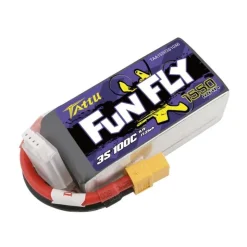 Gens ace TAA15503S10X6Tattu Funfly LiPo Akku 11,1V 1550mAh 100C 3S1P - XT60