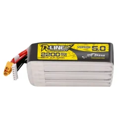 Gens ace TAA22006S15X6Tattu LiPo-Akku R-Line 5.0 22.2V 2200mah 6S 150C, XT60U-F
