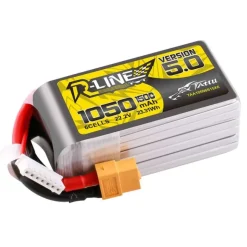 Gens ace TAA10506S15X6Tattu R-Line Version 5.0 Lipo-Akku 1050 mAh 22,2 V 6S1P 150C mit XT60-Stecker