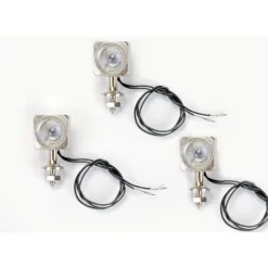Graupner 4986.833er Set Scheinwerfer aus Metall vernickelt