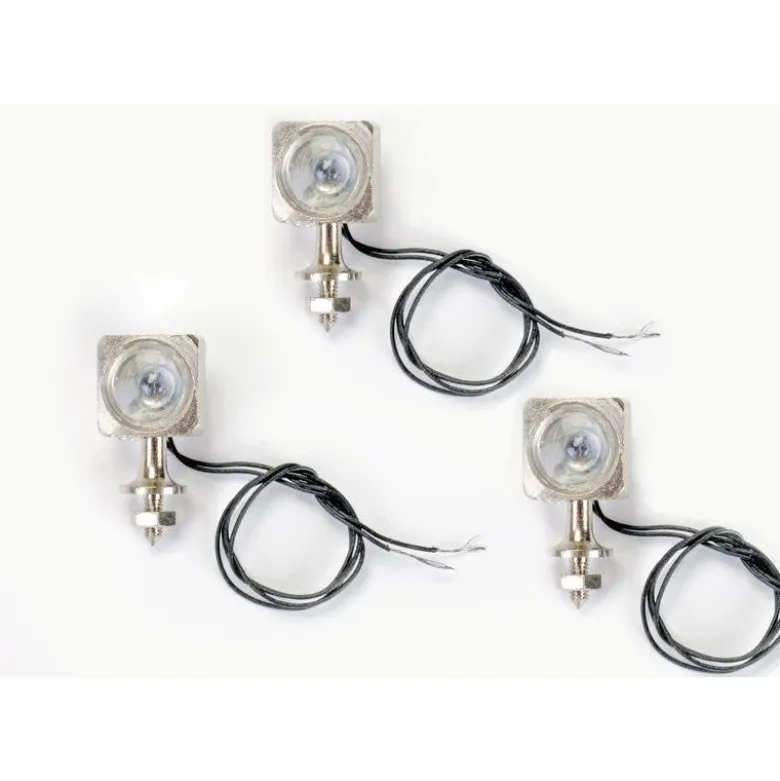 Graupner 4986.833er Set Scheinwerfer aus Metall vernickelt