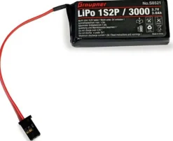 Graupner S8521Senderakku LiPo 1S2P / 3000 TX 3,7V für MZ-12