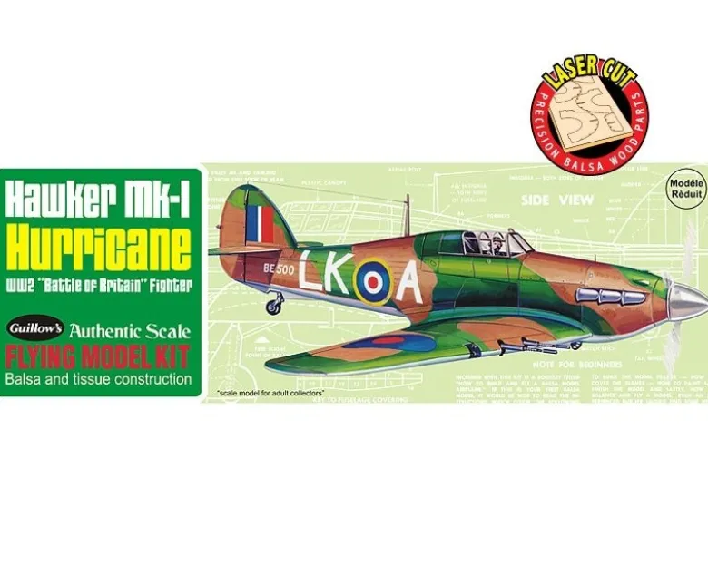 Guillow's gu506Hawker Hurricane Balsabausatz
