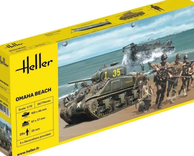 Heller 50332Omaha Beach Plastikbausatz in 1:72