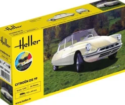 Heller 56162STARTER KIT Citroen DS 19 Plastikbausatz in 1:43 inkl. Kleber, Pinsel und Hauptfarben